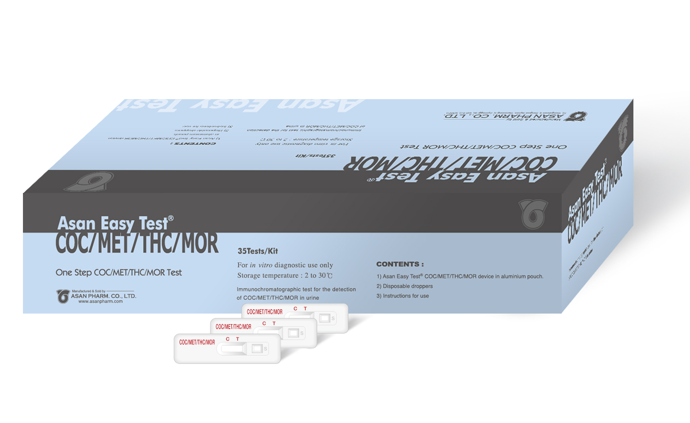 Asan Easy Test MET/THC/COC/MOR